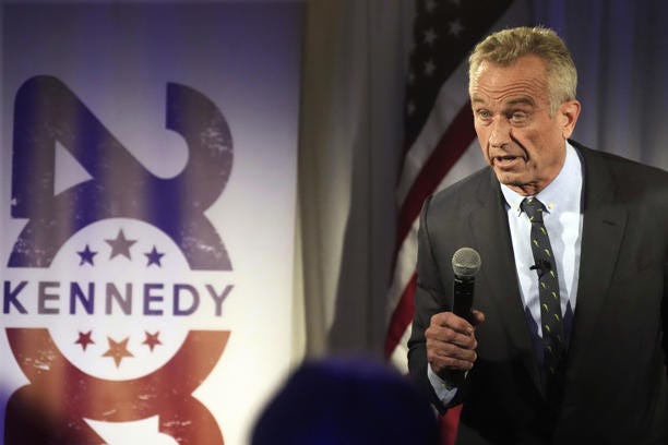 Independent presidential candidate Robert F. Kennedy Jr. speaks during a campaign event, Tuesday, Nov. 14, 2023, in Columbia, S.C.