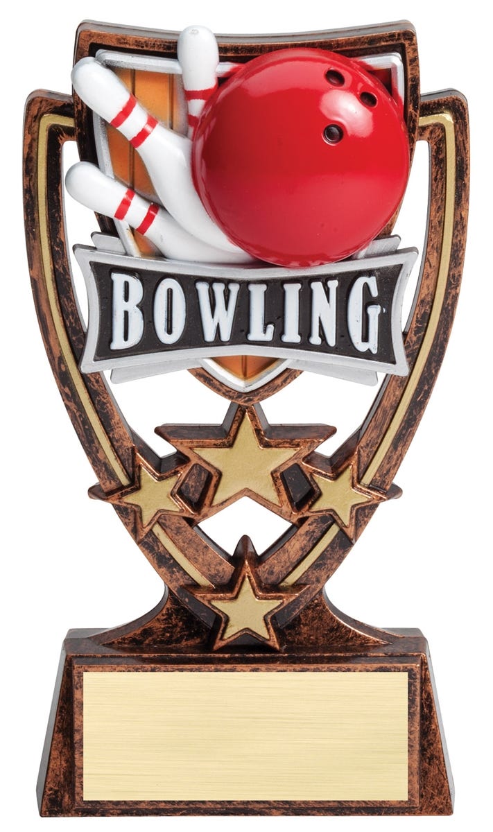 4 Star, Bowling Trophy, 6 Inches