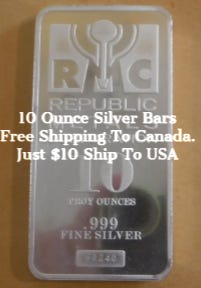10 Ounce Silver Bars