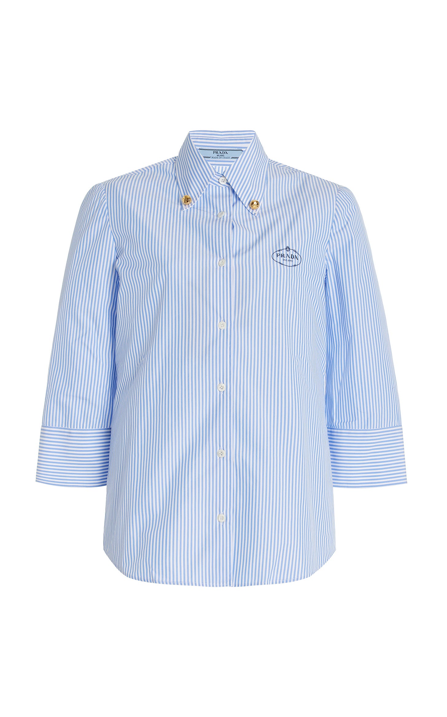 Striped Cotton Poplin Shirt
