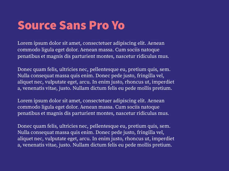 Source Sans Pro and Source Serif Pro