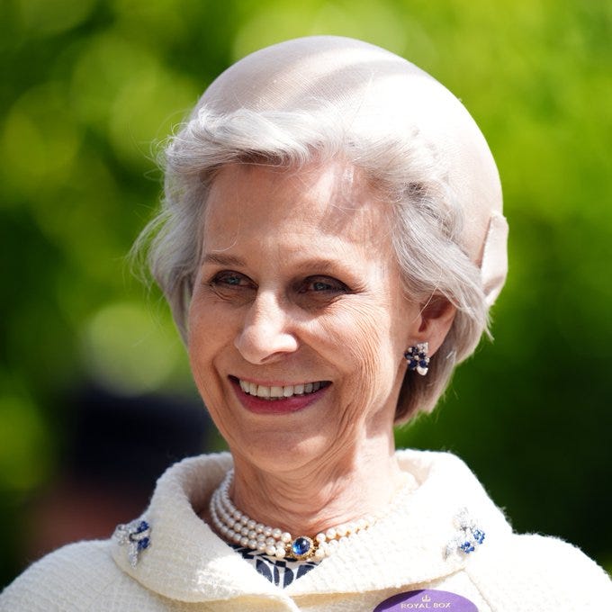 The Duchess of Gloucester in a birthday post by the @RoyalFamily account in 2024