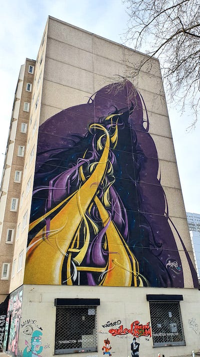 mural by Astro in Vitry-sur-Seine, Paris