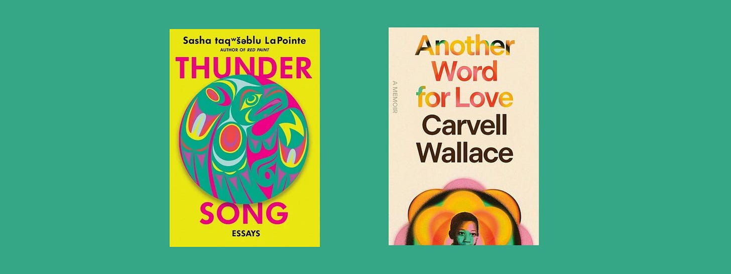 Small cover images of the listed books on a teal background.