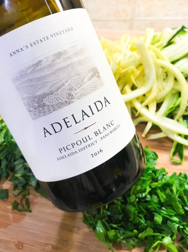 Picpoul Blanc from Adelaida Vineyards & Winery