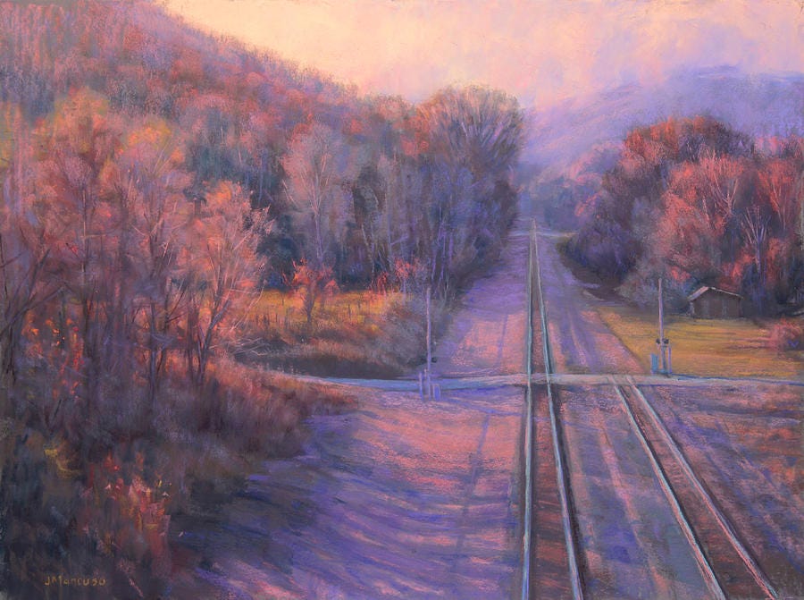 November Crossroads Painting by Joe Mancuso - Fine Art America
