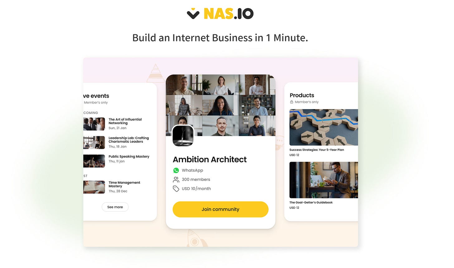 Nas.io 社群經營變現工具