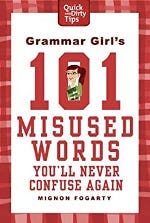 book cover for 101 misused words