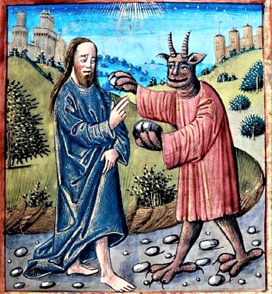 It's About Time : "Lent's Temptations" - Clever Devil turns Stones into  Bread
