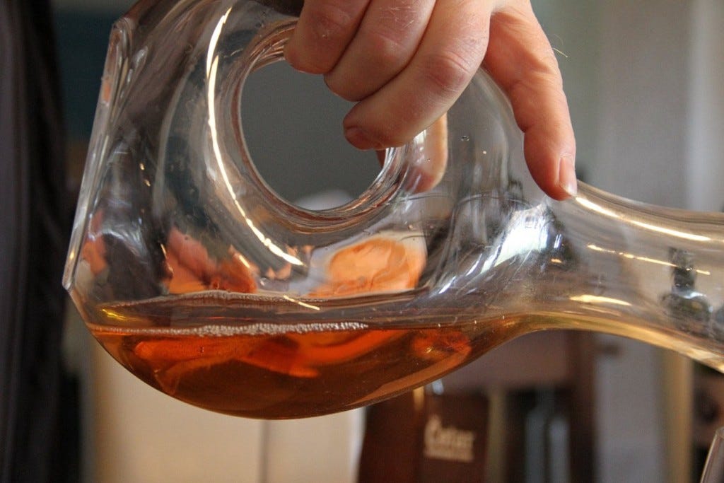 Cotar - Malvasia 2004 in the decanter