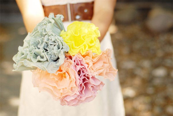 Crepe Paper Flower Bouquet