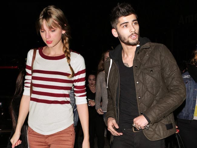 taylor swift shares zayn malik birthday video 2017