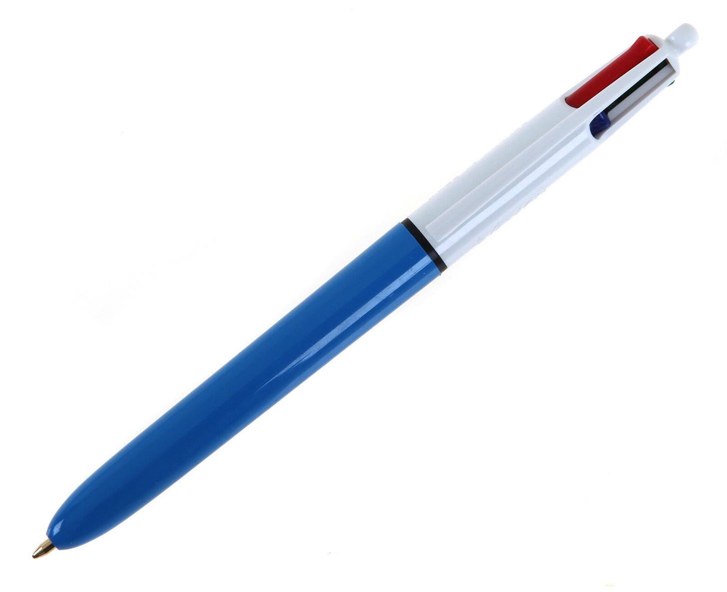 Bic 4 Colour Ball Point Pen with Medium Point ( Blue, Red, Green, Black, ) - Picture 1 of 1