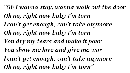 "Torn" lyrics