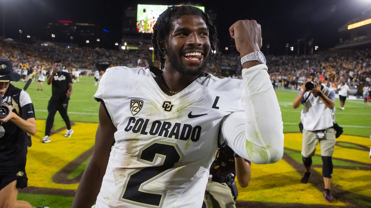 Shedeur Sanders' watch flex sparks controversy. Dad Deion approves.