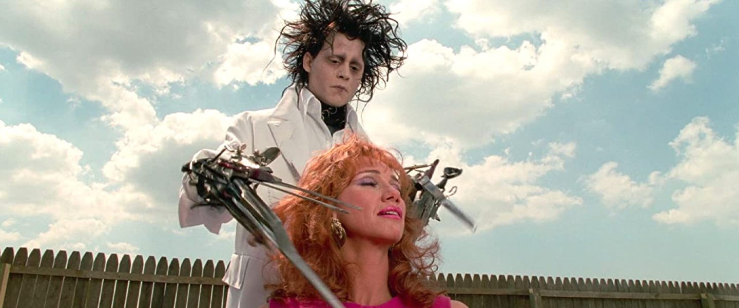 Professional Barbers Cut 'Edward Scissorhands' Down to Size
