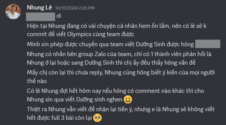 Trong thử thách “Viết Đều và Hay”, tụi mình có đóng 1 khoản “tiền cược”. Nếu mình không viết đủ bài như thể lệ, thì tiền vào túi các “đồng write” khác 🤣