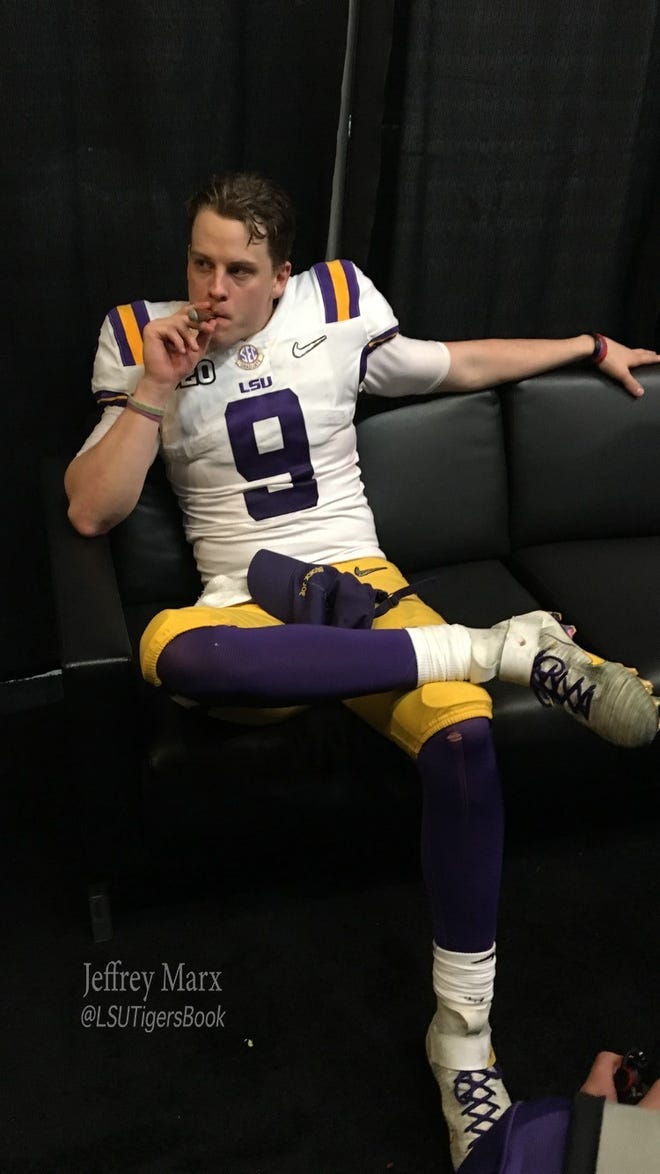 Burrow gives cigar photo details from LSU's national championship win