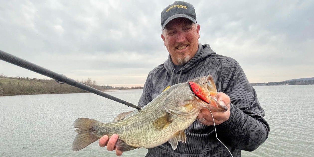 early spring bass on lipless crankbait