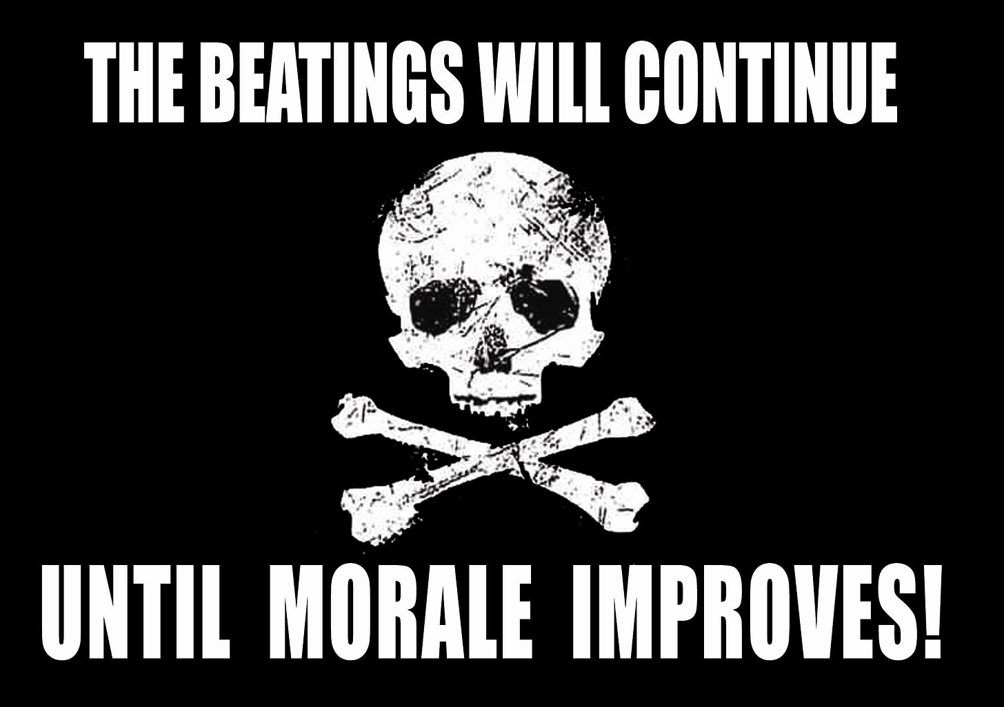 The Beatings Will Continue Until Morale Improves Small - Etsy Israel