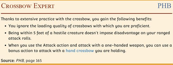 D&D 5th Edition: Can you attack with a two-handed weapon, drop it, and then  use Crossbow Expert's bonus action via an Extra Attack with a hand crossbow?  - Quora
