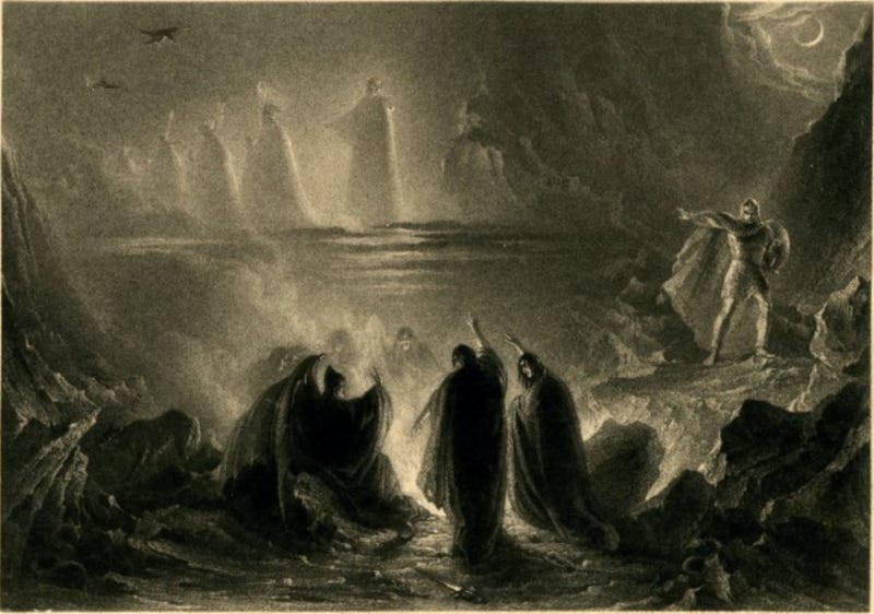 File:Three Witches, MacBeth, by James Henry Nixon, British Museum, 1831.png