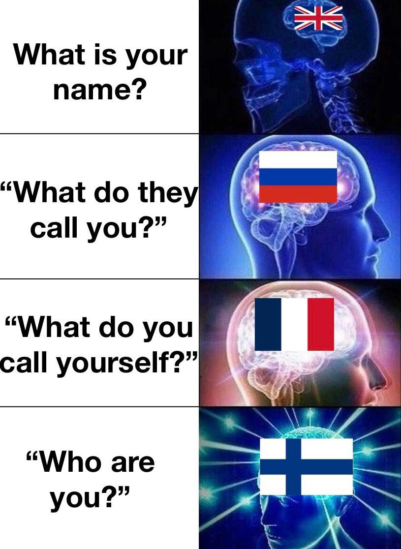 What's the direct translation of your language's “what is your name”  question? : r/linguisticshumor