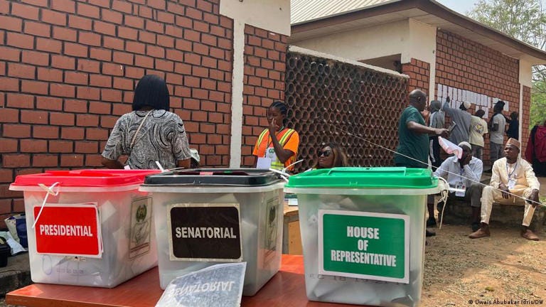 Nearly 90 million voters were eligible to take part in Nigeria's general election