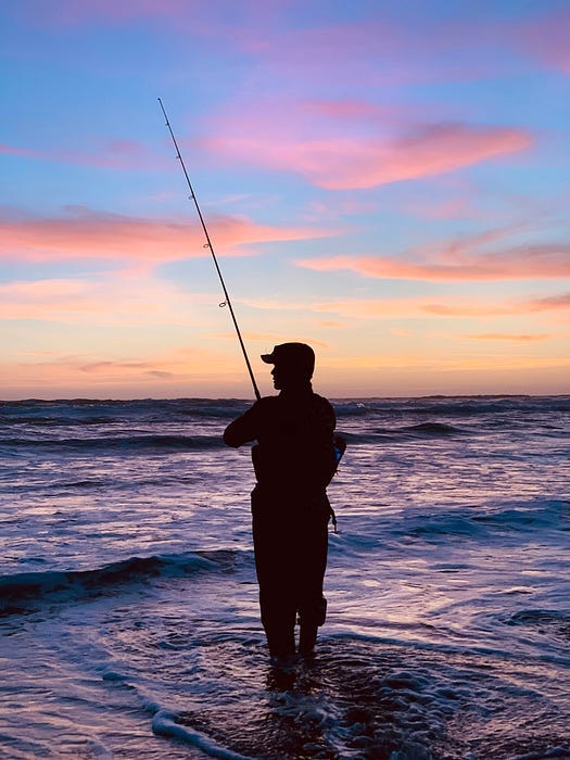 Man fishing