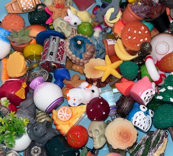 Tiny Things Mystery Bag Miniature Trinkets Fairy Scoop Grab Bag - Etsy