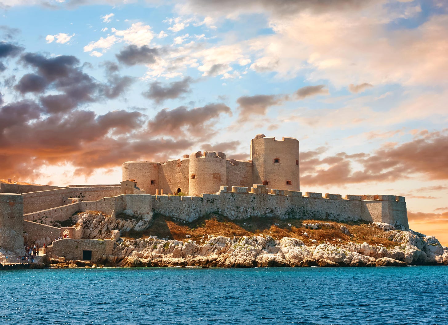 Château d'If, Marseille, France — where the Count of Monte Cristo was held  prisoner for years in the book : r/castles