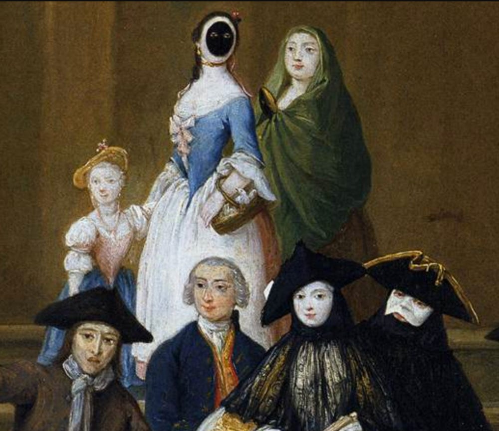 Those Mysterious 18thc Masks — Susan Holloway Scott, Bestselling Historical  Fiction Author