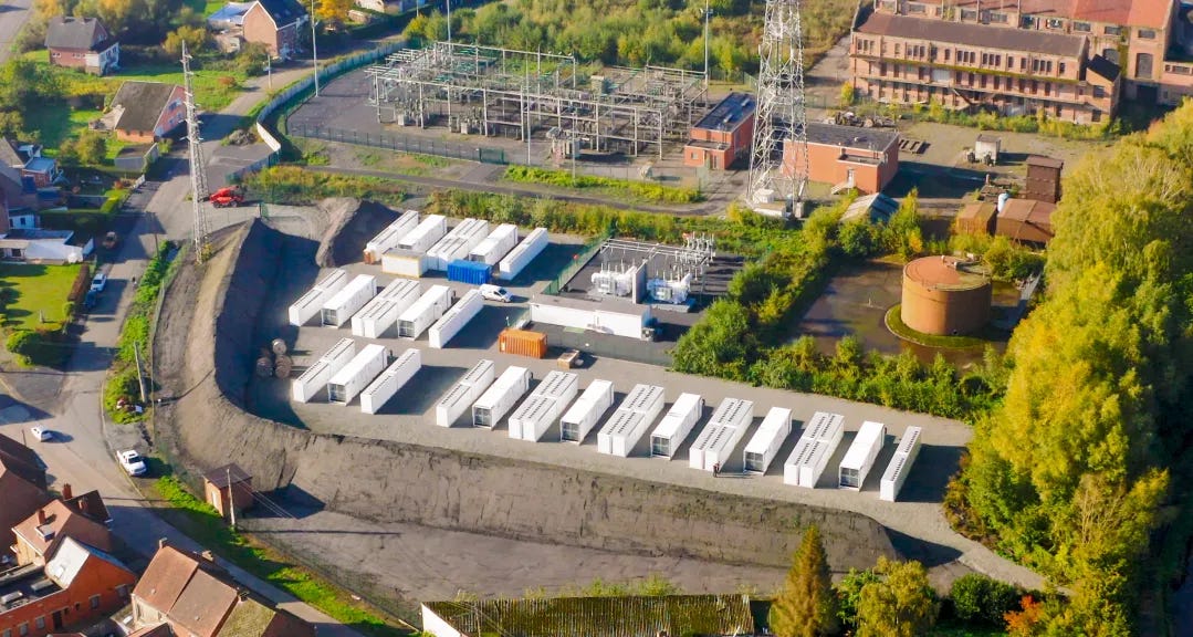 A largest-of-its-kind energy storage facility recently came online in Wallonia, Belgium.