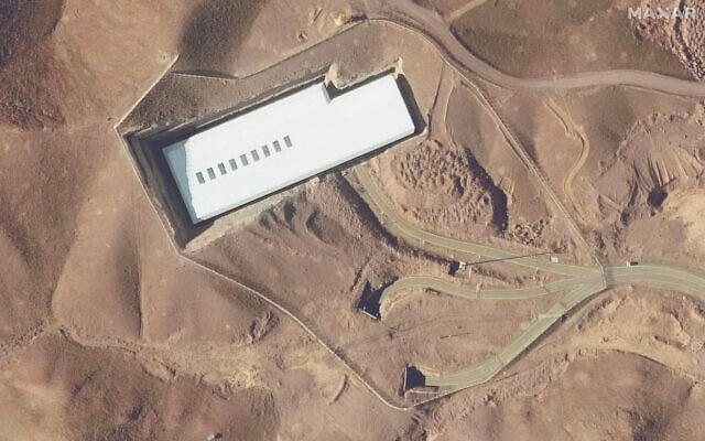 A satellite image shows the Fordo nuclear facility in Iran, January 24, 2025. (Maxar Technologies/Handout via Reuters)