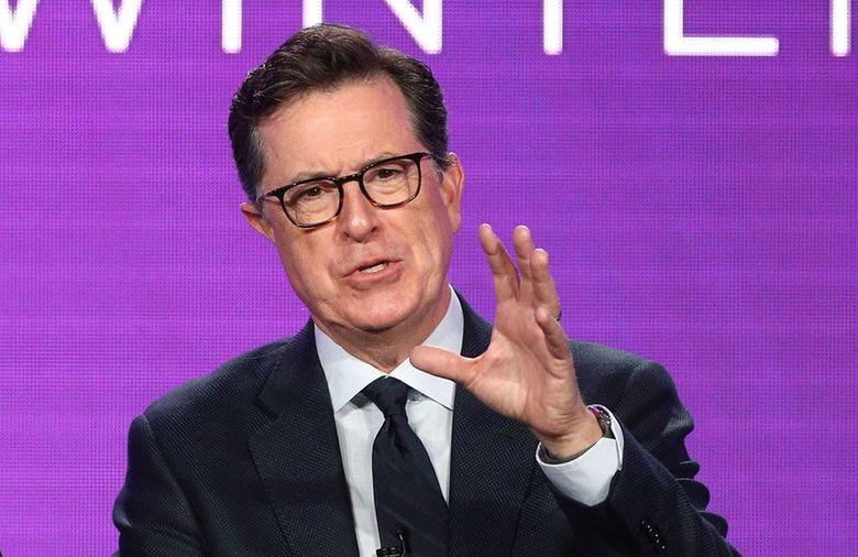 Stephen Colbert hosts CBS&#8217; “Late Show with Stephen Colbert.” (Frederick M. Brown/Getty Images/TNS, file)