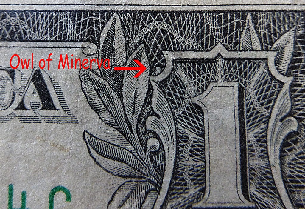 Dollar Bill Owl of Minerava | Another image for my Conspirac… | Flickr