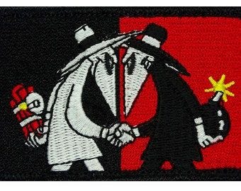 Spy vs Spy Patch ["Hook Brand" Fastener - 3.0 X 2.0 inch - S5]