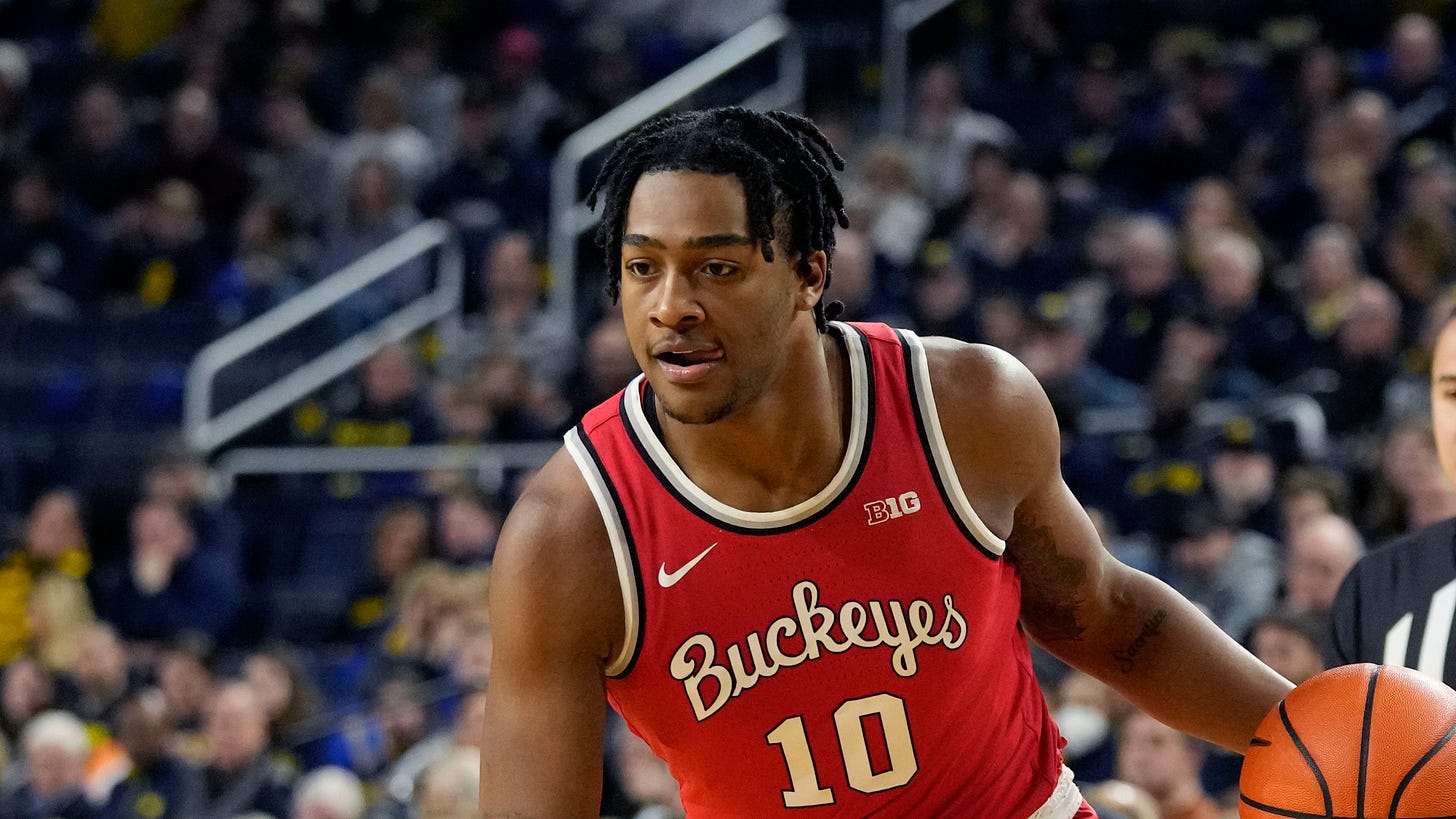 What Brice Sensabaugh declaring for the NBA Draft means for Ohio State  basketball - cleveland.com