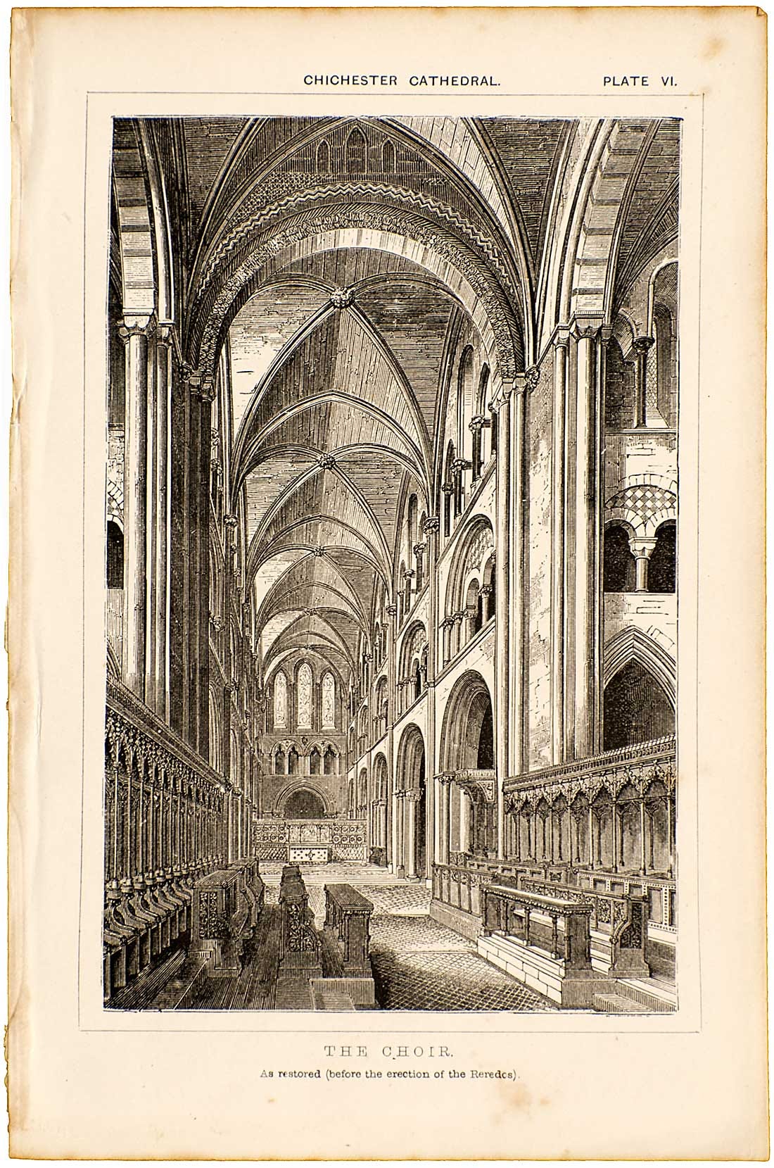 The Choir. As restored (before the erection of the Reredos)