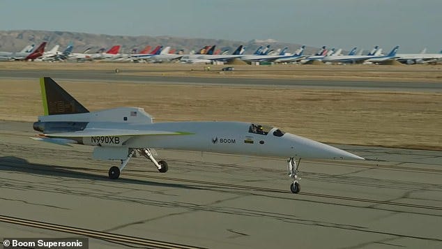 The jet took off near the Edwards Air Force Base