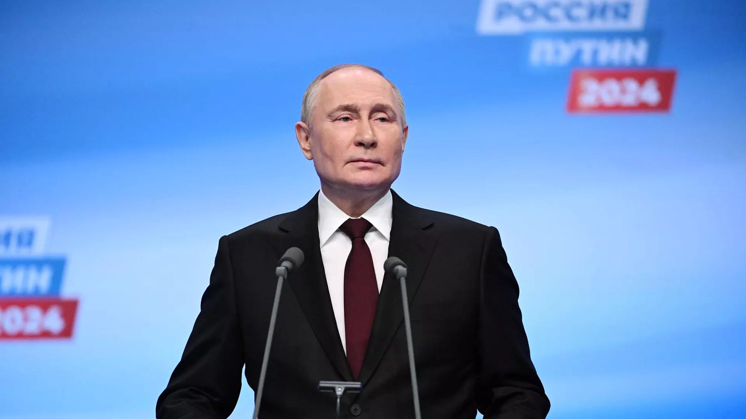 Vladimir Putin addresses journalists at his campaign headquarters. March 17, 2024 - Sputnik International, 1920, 08.05.2024