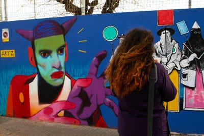 Street Art by Aryz in Cardedeu
