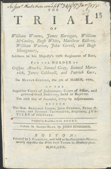 Defending the Enemy: John Adams and the Boston Massacre of 1770 | AM