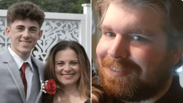 Colin & Tiffany Ferrell, mother and son returning from college orientation killed when struck by car crossing into their lane in head on collision along NY I-86.