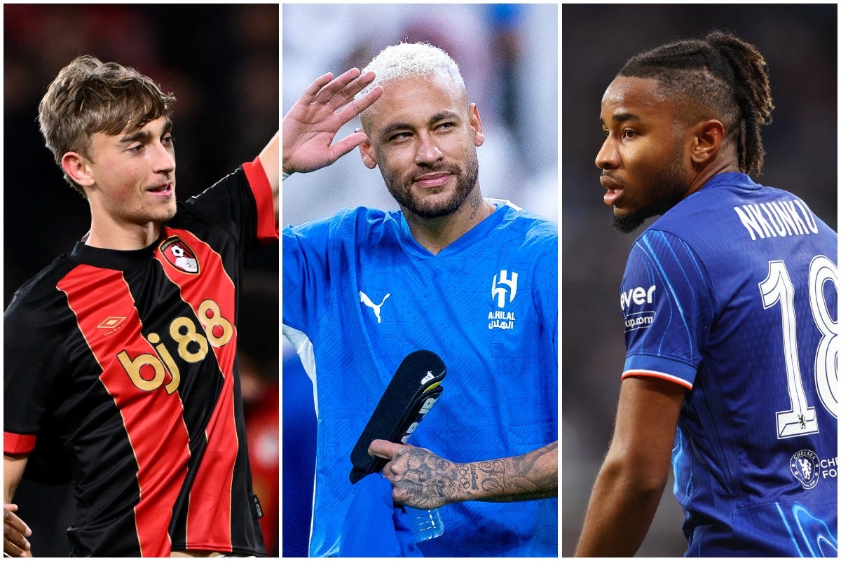 Dean Huijsen, Neymar, and Christopher Nkunku