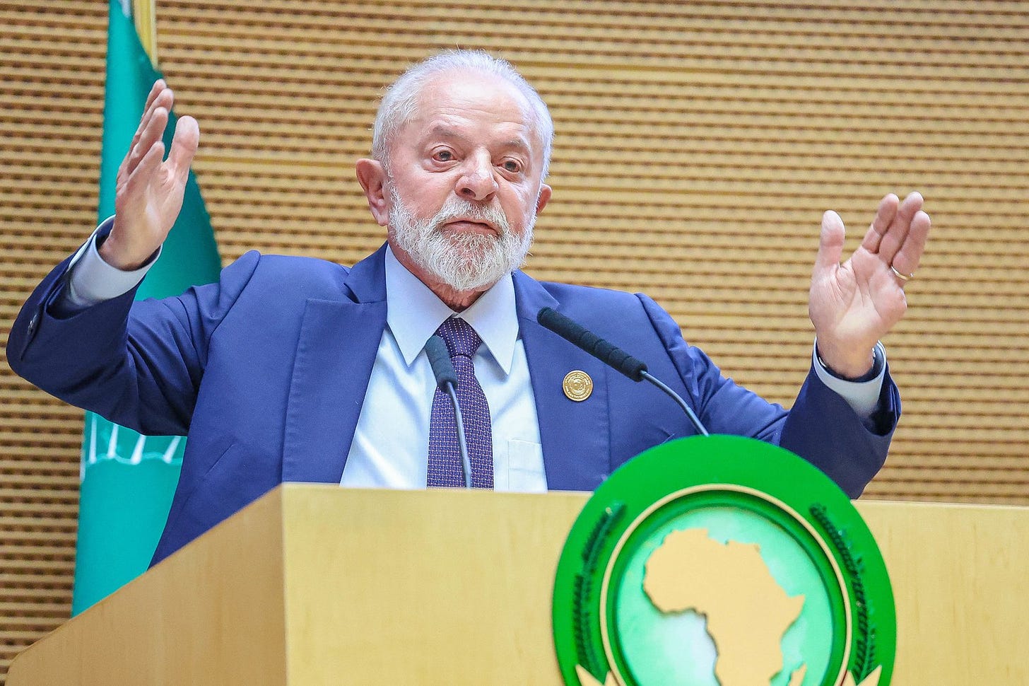 President Lula speaks during the opening of the 37th African Union Summit in Ethiopia | Photo: Ricardo Stuckert / PR