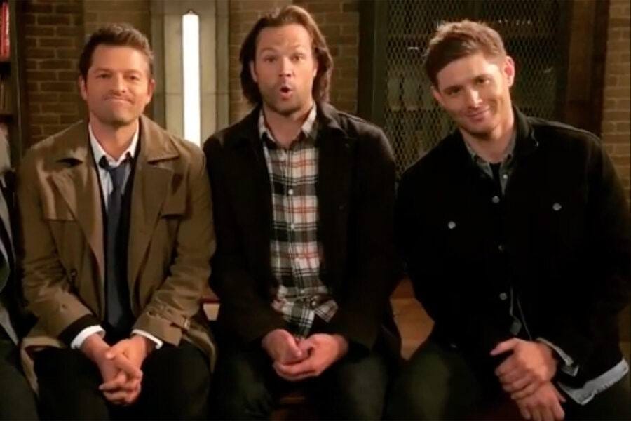 misha collins jared padalecki and jensen ackles responding to final SPN season