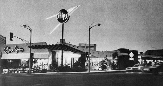 Ship’s on Wilshire Boulevard in Los Angeles (1958)