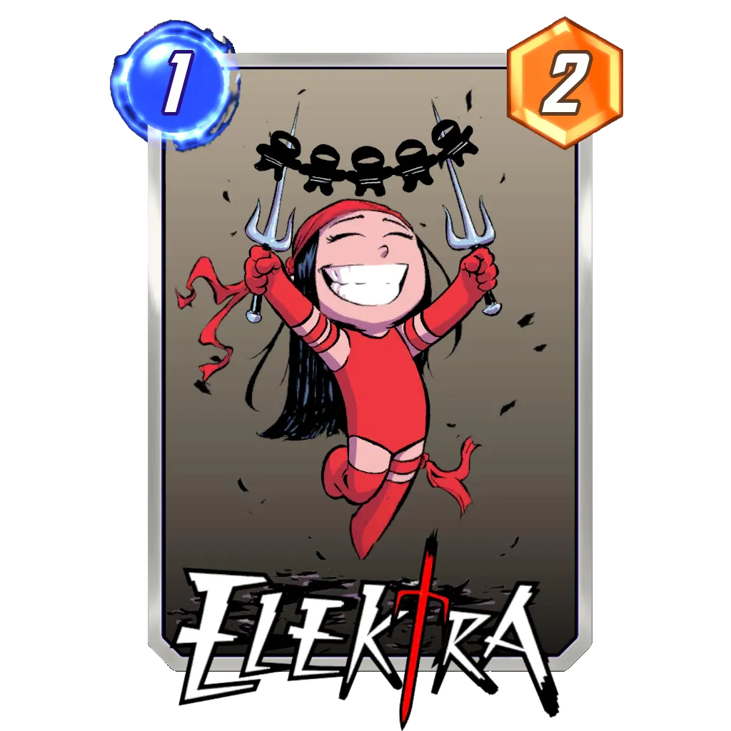 Elektra Baby Marvel Snap Card Variant - Marvel Snap Zone