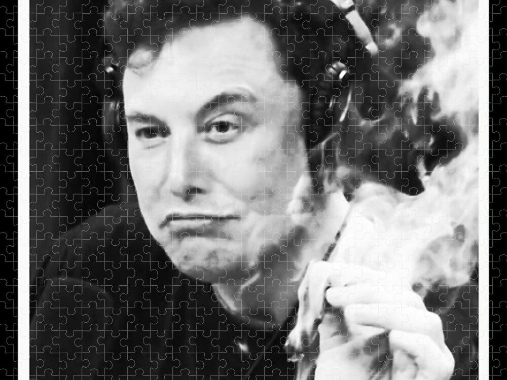 Elon Musk Smoking Weed Jigsaw Puzzle by Harold Doxey - Fine ...